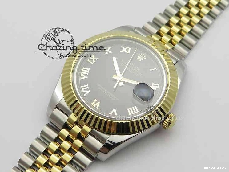 0210 DateJust II 41mm SS YG BP Maker Best Edition Black Roman Dial On Jubilee Bracelet A DailyWear 3665